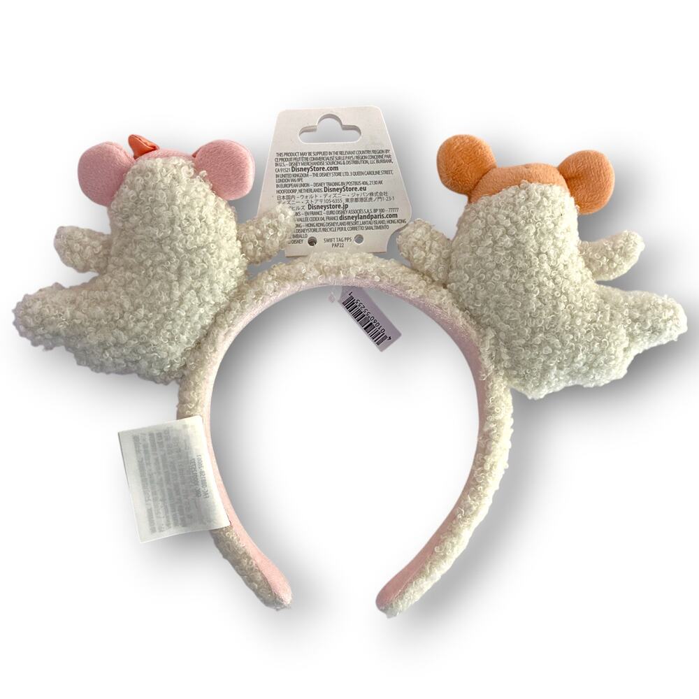 Disney Parks 2026 Cutie Ghost Mickey & Minnie Plush Ghost Ear Headband - Picture 4 of 4